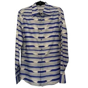 Roberto Cavalli Men's Fashion Silk Blend Shirt Made in Italy Size 41/16.5